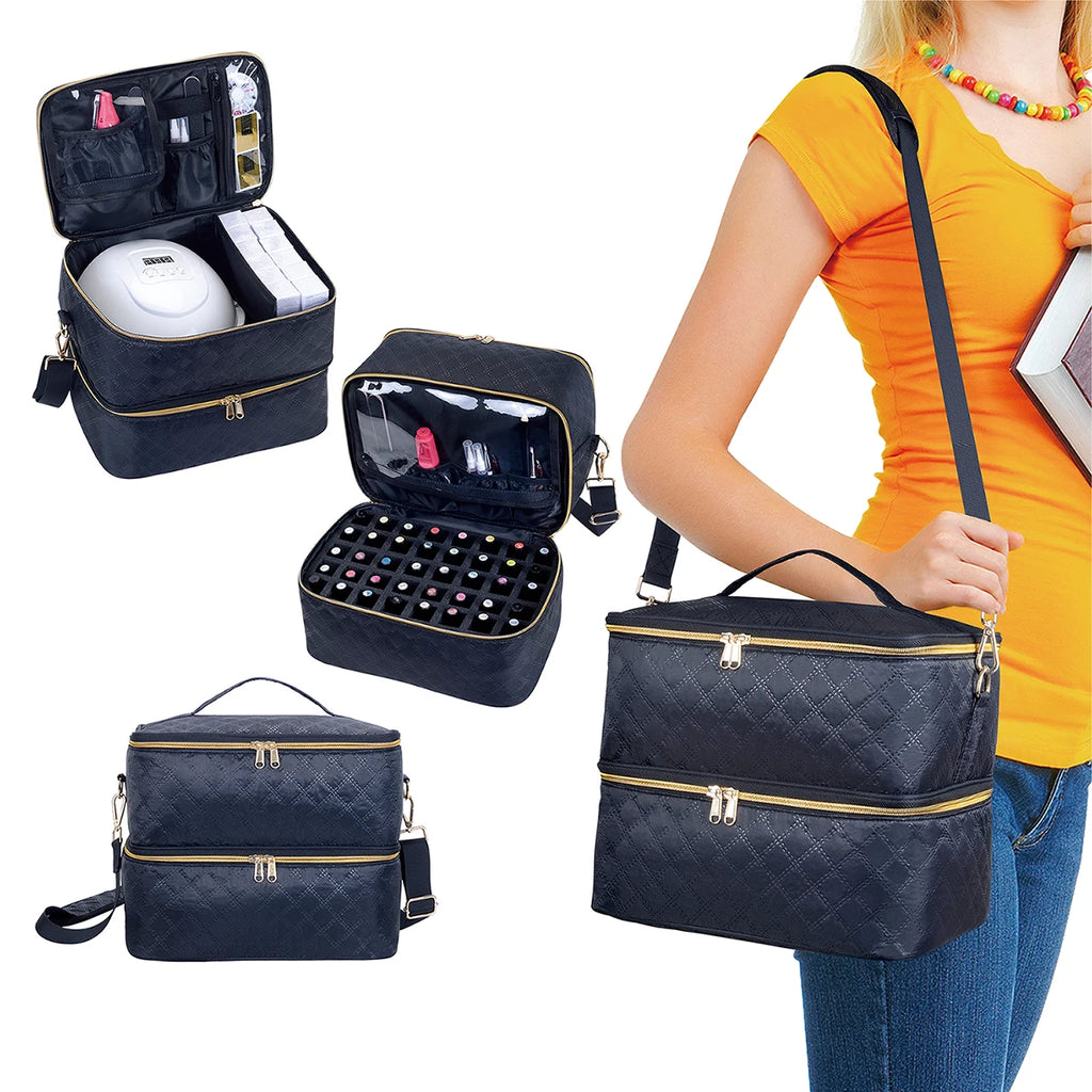 40 frascos - Bolsa Organizadora para Enfermeiros, Médicos e Manicures