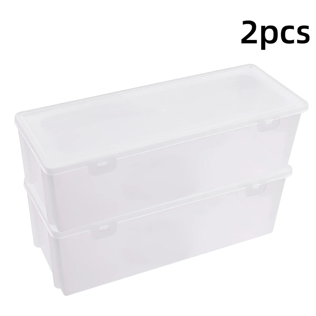 Caixa organizadora retangular transparente