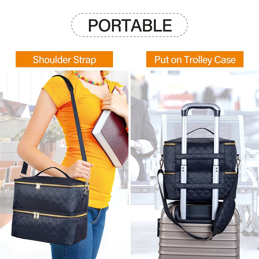 40 frascos - Bolsa Organizadora para Enfermeiros, Médicos e Manicures