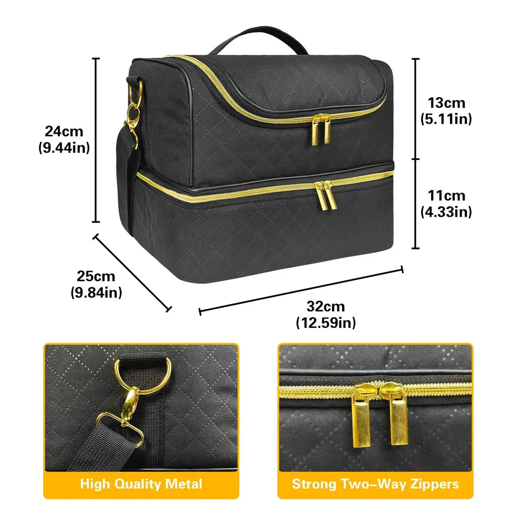 60 Frascos - Mala Organizadora para Enfermeiros, Médicos, Manicures