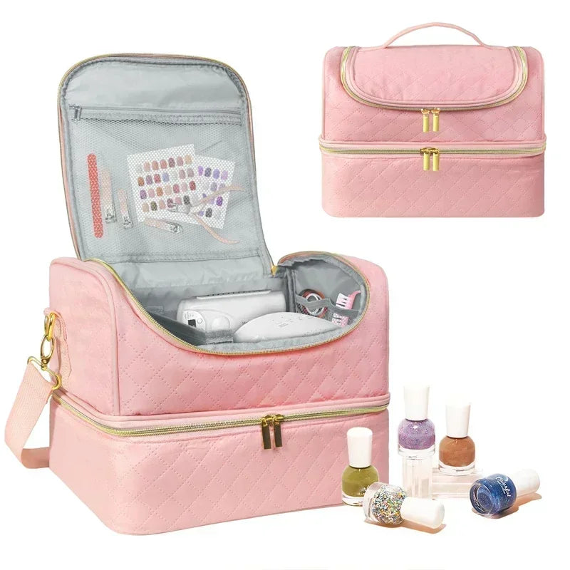 60 Frascos - Mala Organizadora para Enfermeiros, Médicos, Manicures