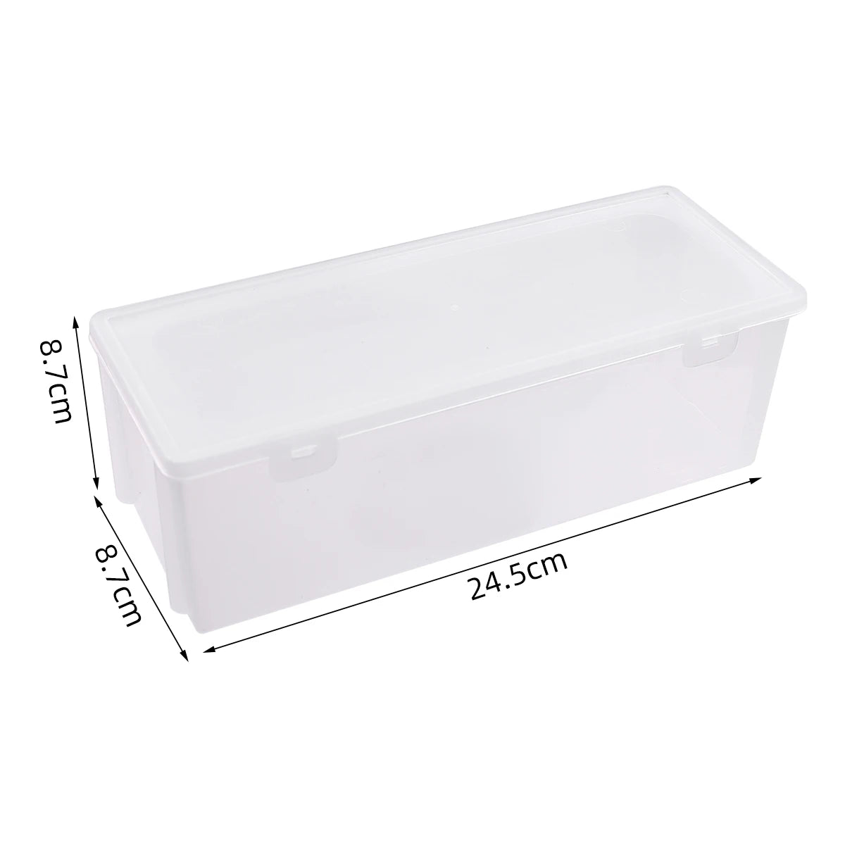 Caixa organizadora retangular transparente