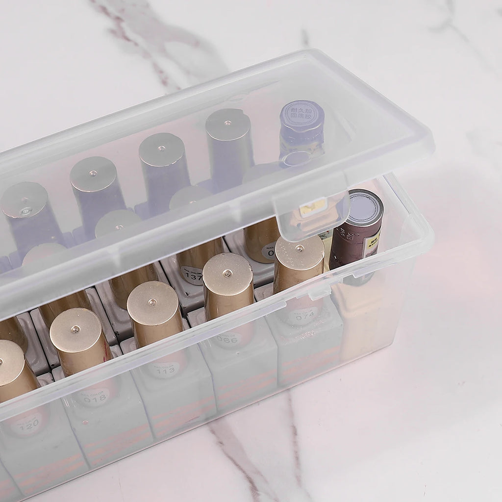 Caixa organizadora retangular transparente