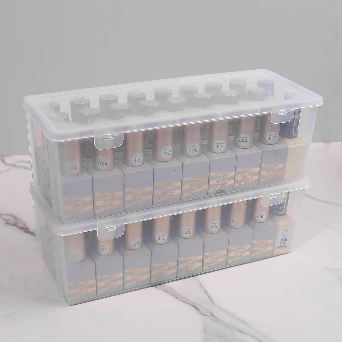 Caixa organizadora retangular transparente